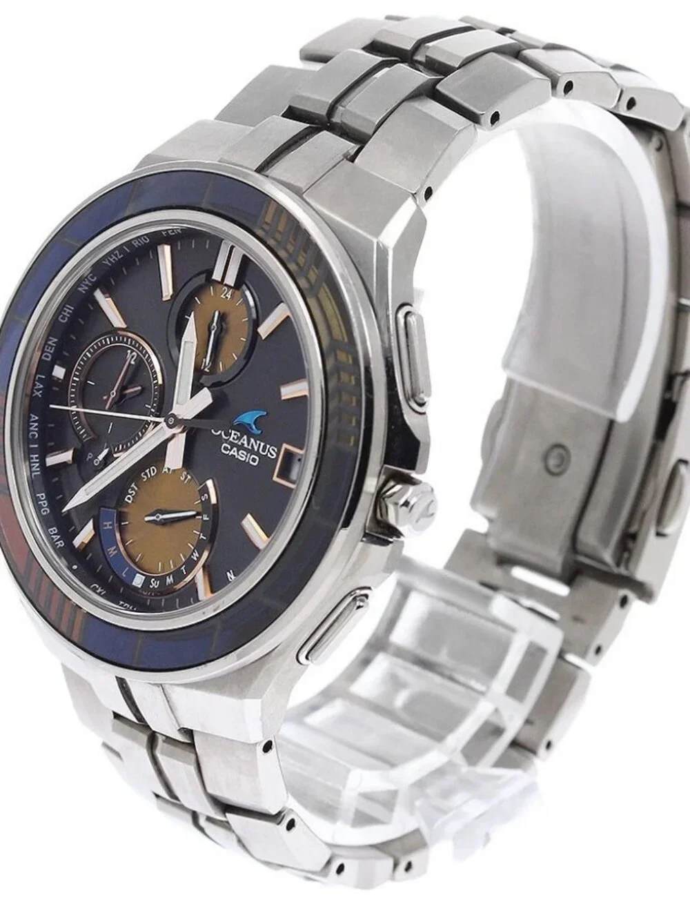 CASIO Oceanus Manta OCW-S5000D-1AJF Edo Kiriko Solar Powered Radio Men's_965969
